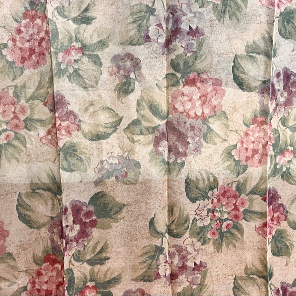 Vintage Floral Sheer Decorative Fabric - By The Yard